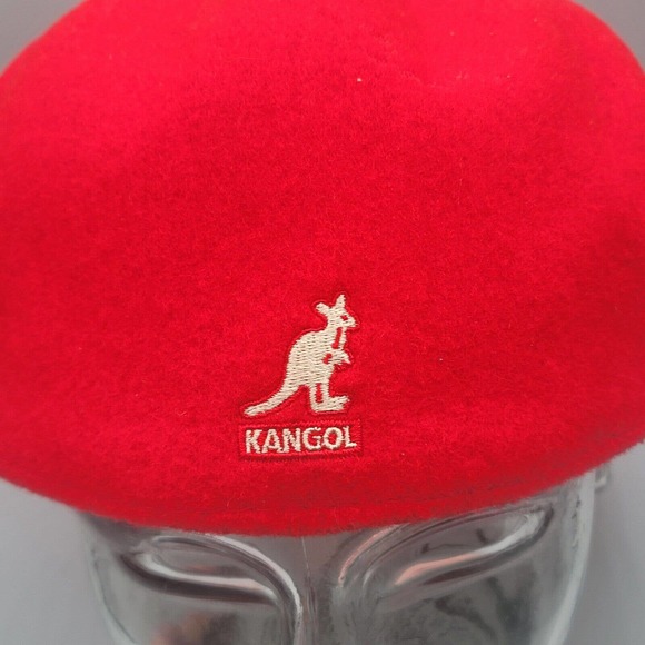 New Authentic Mens KANGOL 504 100% Wool 0258BC Cap Size M Medium Red NWT - Picture 4 of 15